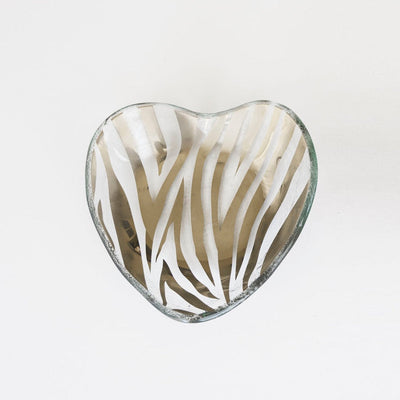 Annieglass Heart Bowl - Zebra Dinnerware Annieglass 