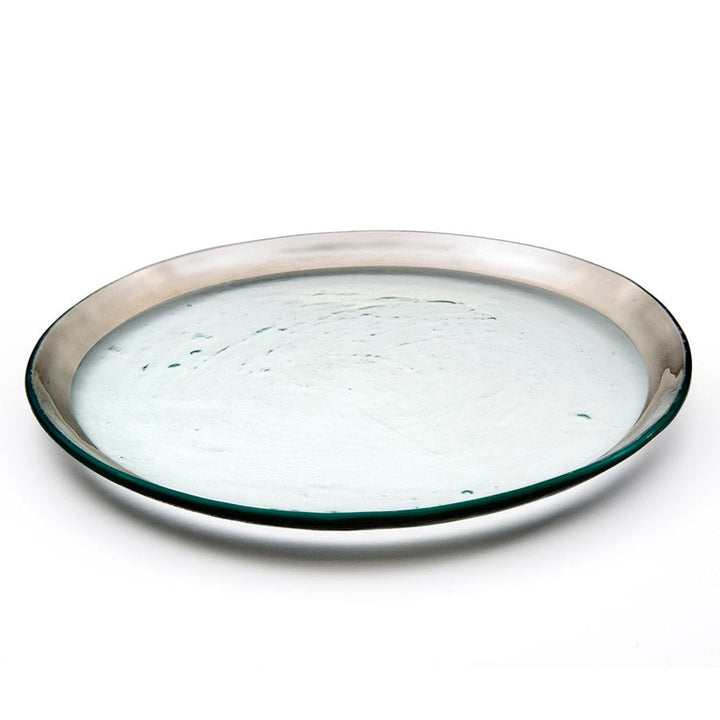 Annieglass Roman Antique Buffet Plate - 12" Dinnerware Annieglass Platinum 