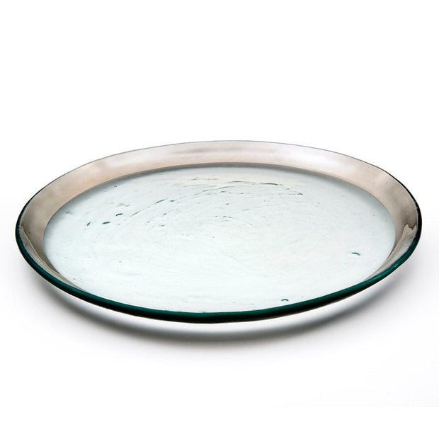 Annieglass Roman Antique Buffet Plate - 12" Dinnerware Annieglass Platinum 