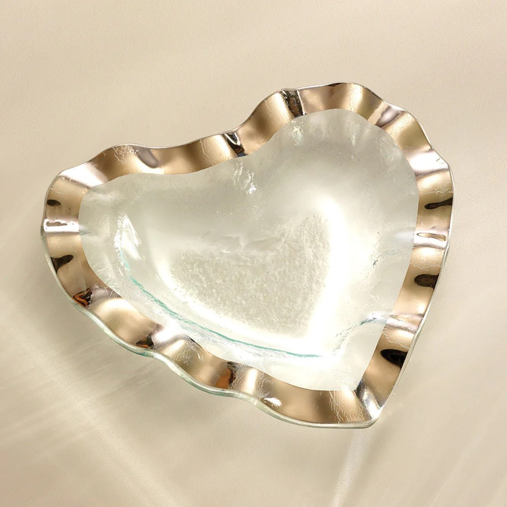Annieglass Ruffle Heart Bowl - Thumbnail 2