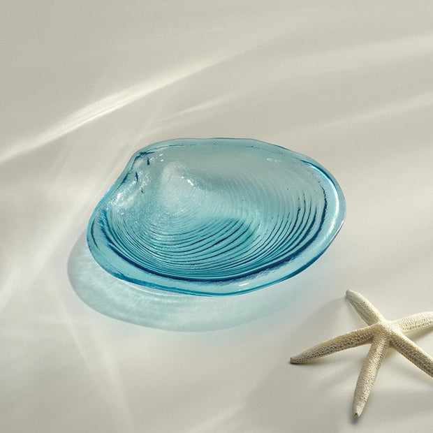 Annieglass Ultramarine Clam Shell Dish Dinnerware Annieglass 