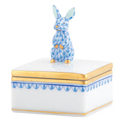 Herend Bunny Box Figurines Herend Box Blue 