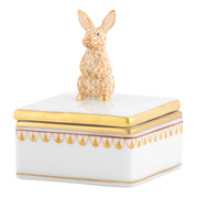Herend Bunny Box Figurines Herend Box Yellow 