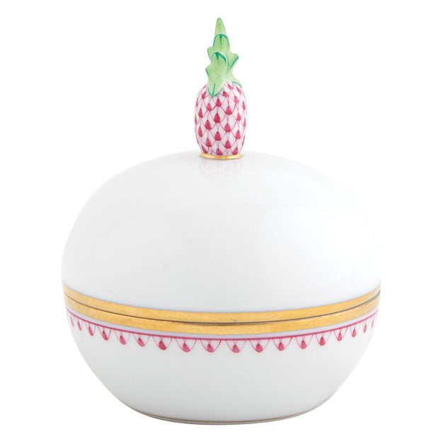 Herend Pineapple Box Figurines Herend Box Pink 