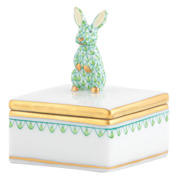 Herend Bunny Box Figurines Herend Box Lime 