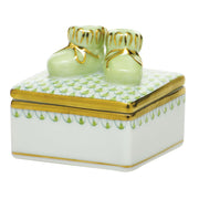Herend Baby Bootie Box Figurines Herend Lime Box 