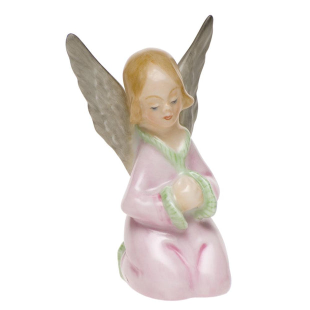 Herend Small Angel Figurines Herend Natural Coloration 