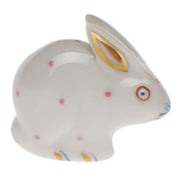 Herend Polka Dot Rabbit Figurines Herend Pink 