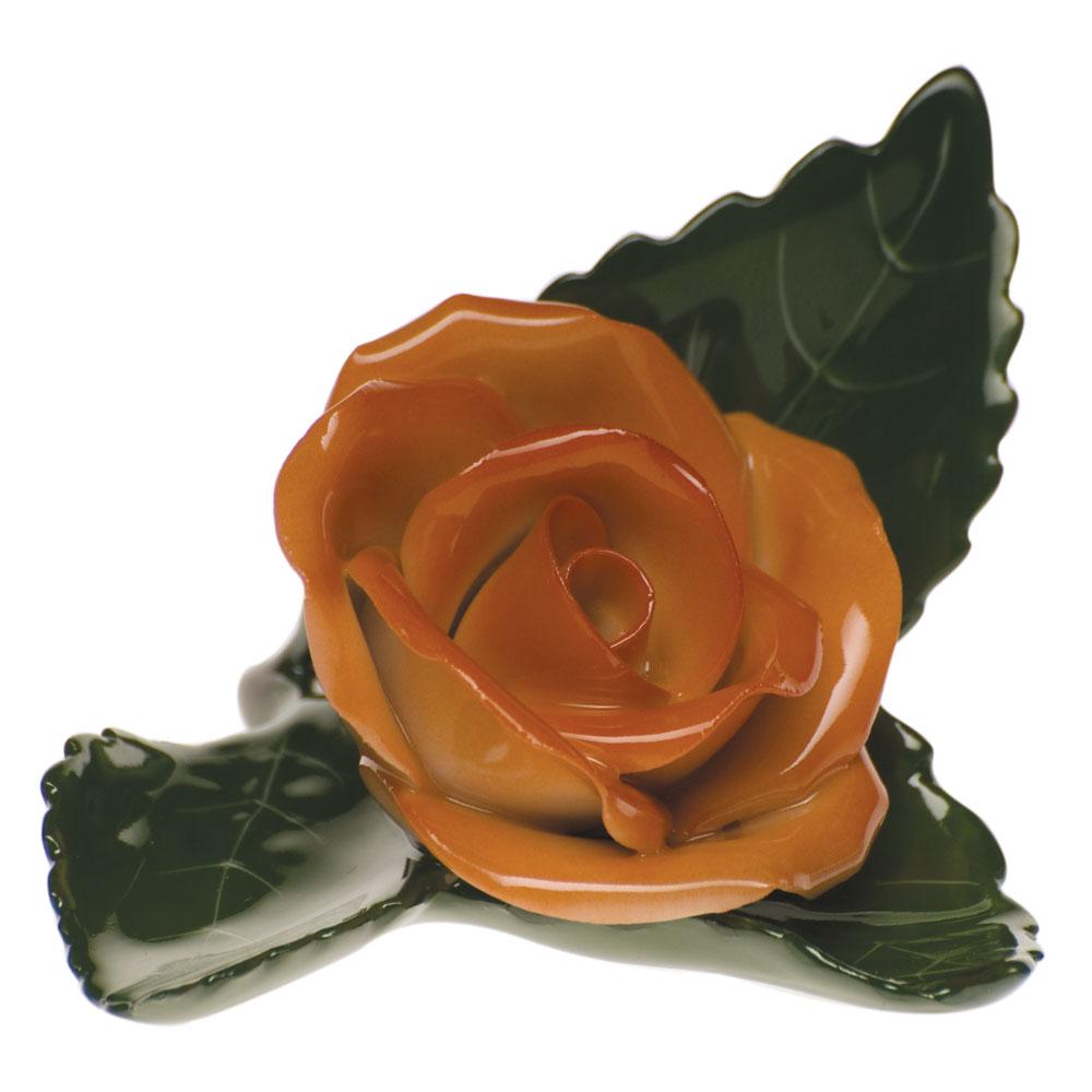 Herend Rose on Leaf - Thumbnail 4