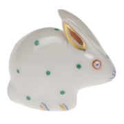 Herend Polka Dot Rabbit Figurines Herend Green 