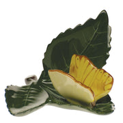 Herend Butterfly On Leaf Figurines Herend Yellow 