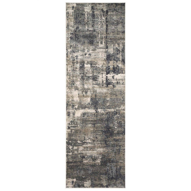 Loloi Cascade CAS 03 Ivory / Charcoal Area Rug Rugs Loloi 2’ 7" x 8’ Runner 