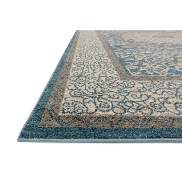 Loloi Century CQ 01 Blue / Sand Area Rug Rugs Loloi 