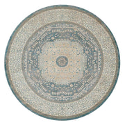 Loloi Century CQ 01 Blue / Sand Area Rug Rugs Loloi 7’ 7" X 7’ 7" Round 