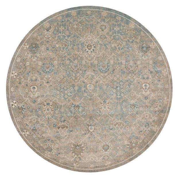 Loloi Century CQ 03 Bluestone Area Rug Rugs Loloi 7’ 7" X 7’ 7" Round 