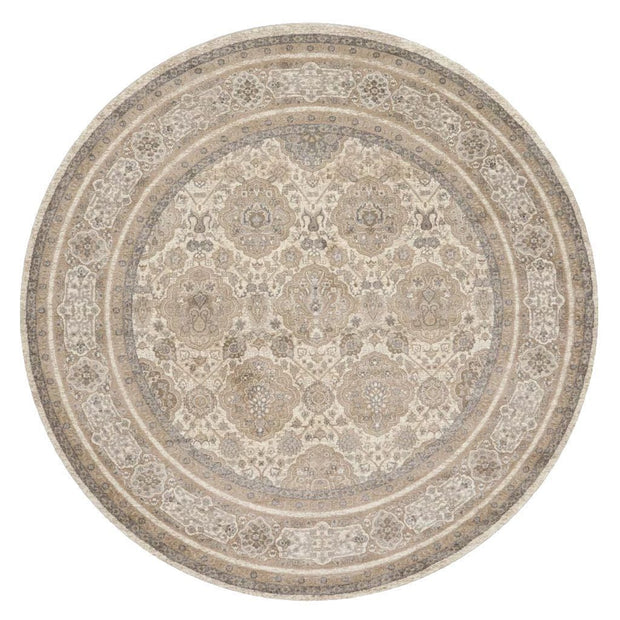Loloi Century CQ 05 Sand / Taupe Area Rug Rugs Loloi 7’ 7" X 7’ 7" Round 