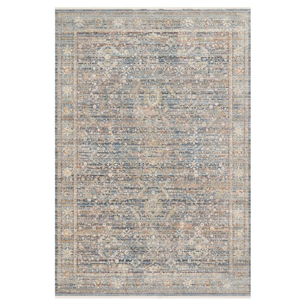 Loloi Claire CLE 06 Blue / Sunset Area Rug Rugs Loloi 2’ 7" x 8’ Runner 