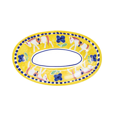 Vietri Campagna Cavallo Small Oval Tray Dinnerware Vietri 