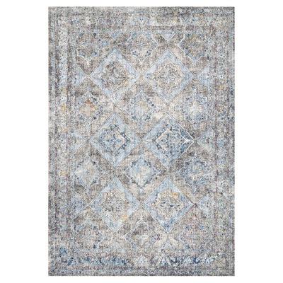 Loloi II Dante DN 03 Granite / Lt. Blue Area Rug Rugs Loloi II 2’ 6" x 4’ Rectangle 