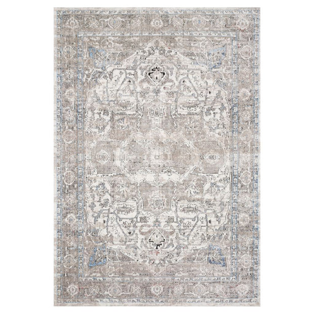 Loloi II Dante DN 05 Ivory / Stone Area Rug Rugs Loloi II 2’ 6" x 4’ Rectangle 