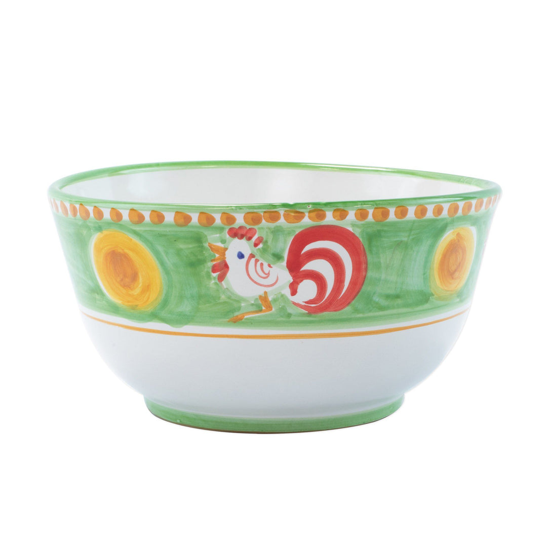 Vietri Campagna Gallina Deep Serving Bowl Dinnerware Vietri 