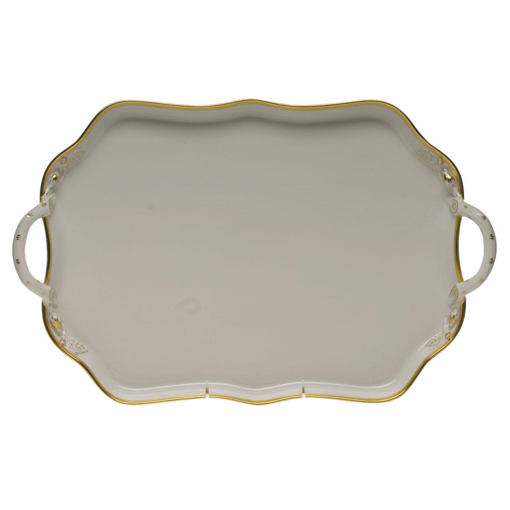 Herend Rectangular Tray W/Handles Figurines Herend 