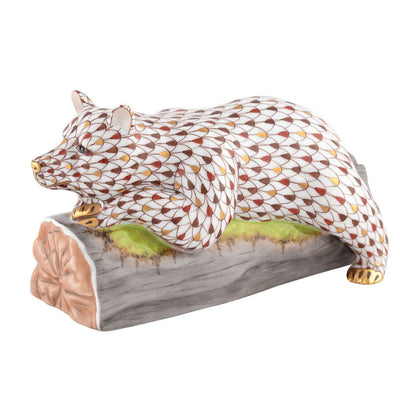 Herend Napping Bear Figurine - Limited Edition Figurines Herend 
