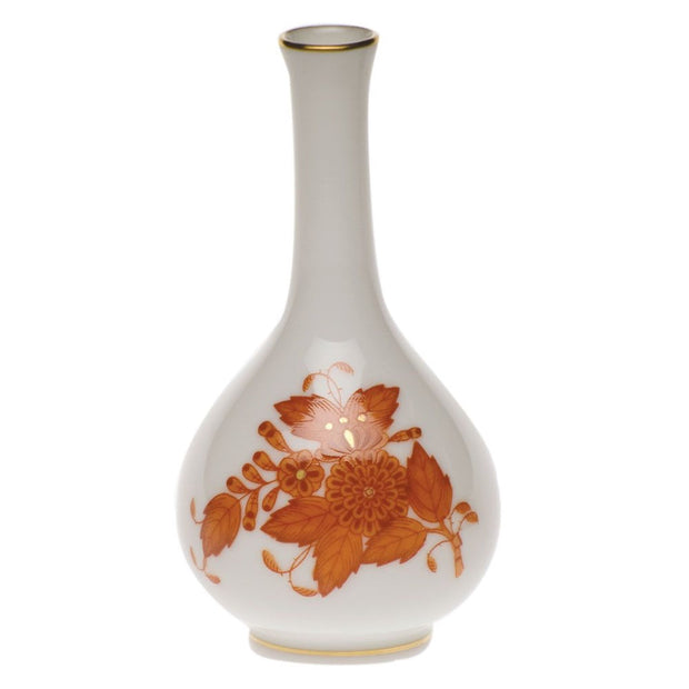 Herend Small Bud Vase Figurines Herend Chinese Bouquet Rust 