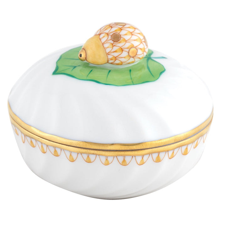 Herend Ladybug Box Figurines Herend Butterscotch 
