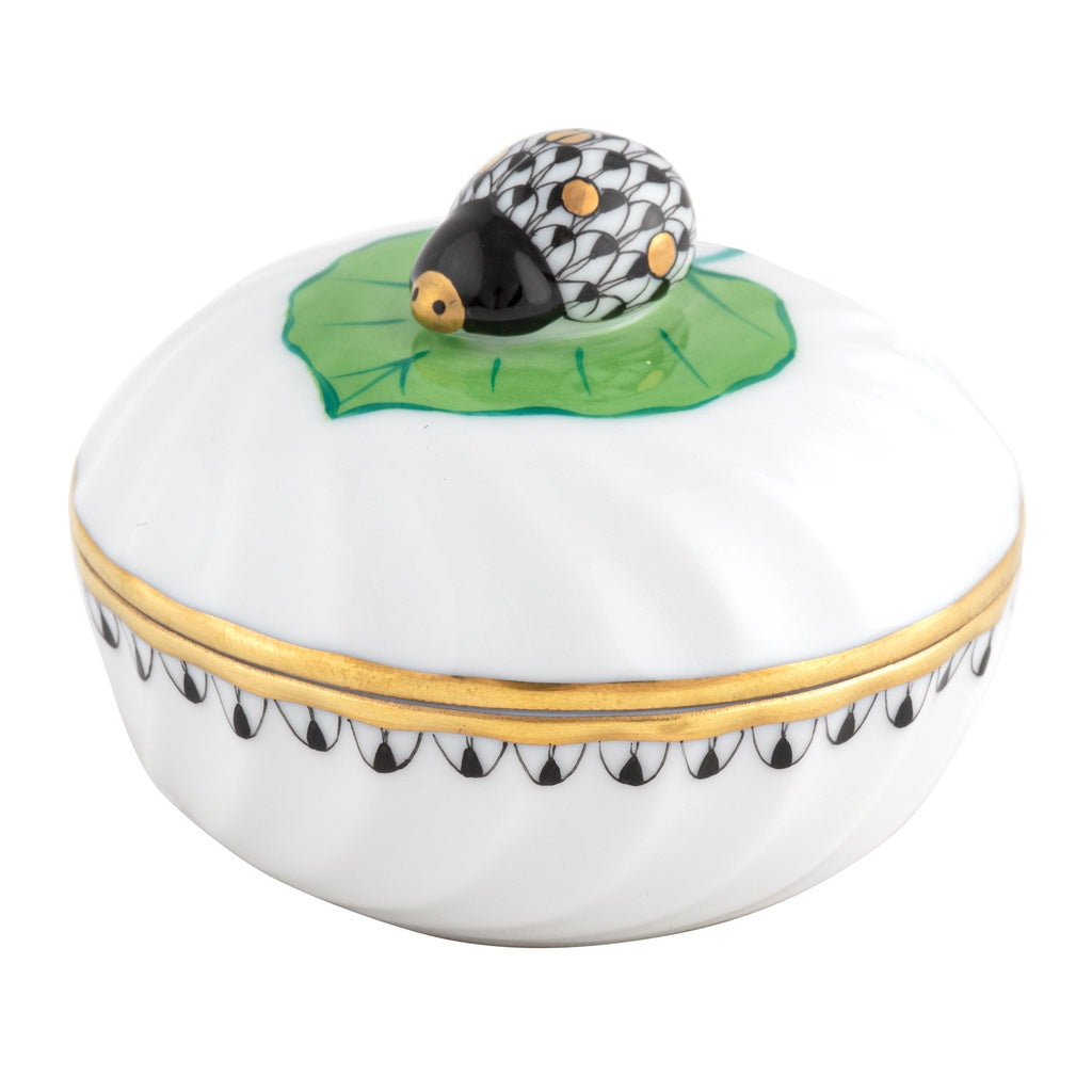 Herend Ladybug Box Figurines Herend Black 