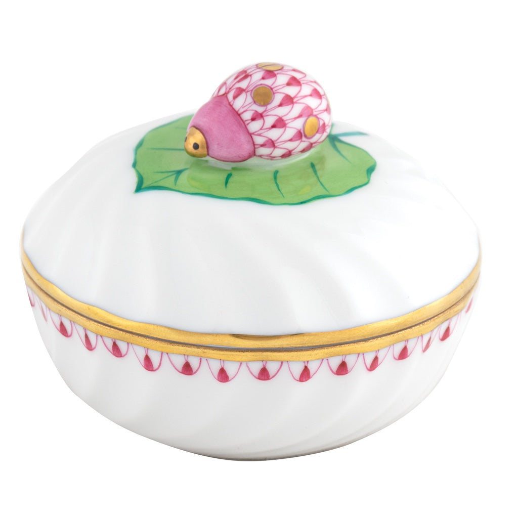 Herend Ladybug Box Figurines Herend Raspberry (Pink) 