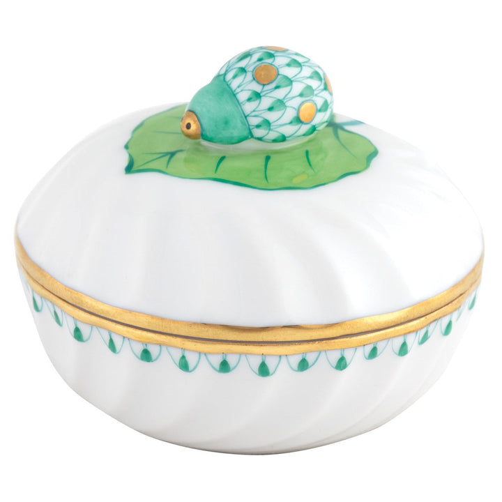 Herend Ladybug Box Figurines Herend Green 