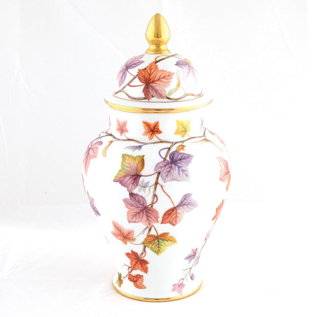 Herend Autumn Leaves Ginger Jar - Limited Edition Figurines Herend 