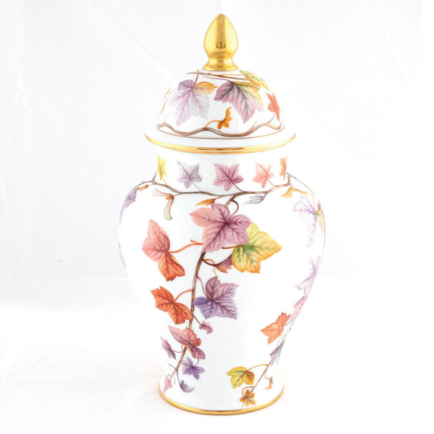 Herend Autumn Leaves Ginger Jar - Limited Edition Figurines Herend 