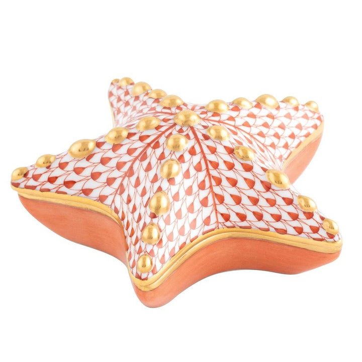 Herend Starfish Box Figurines Herend Rust 