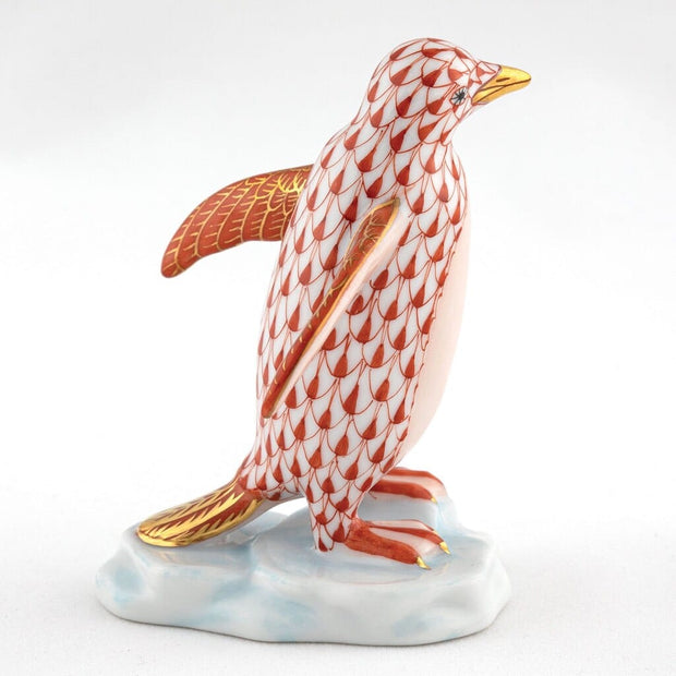 Herend Waddling Penguin Figurine Figurines Herend 