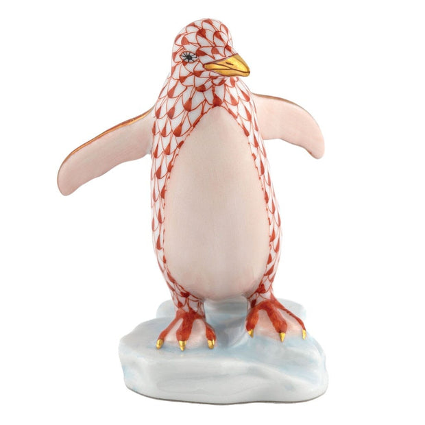 Herend Waddling Penguin Figurine Figurines Herend Rust 