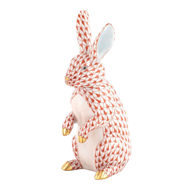 Herend Medium Standing Rabbit Figurine Figurines Herend Rust 