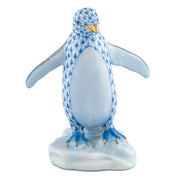Herend Waddling Penguin Figurine Figurines Herend Blue 