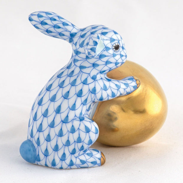 Herend Bunny With Egg Figurine Figurines Herend 
