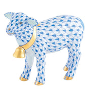 Herend Lamb With Bell Figurine Figurines Herend Blue 
