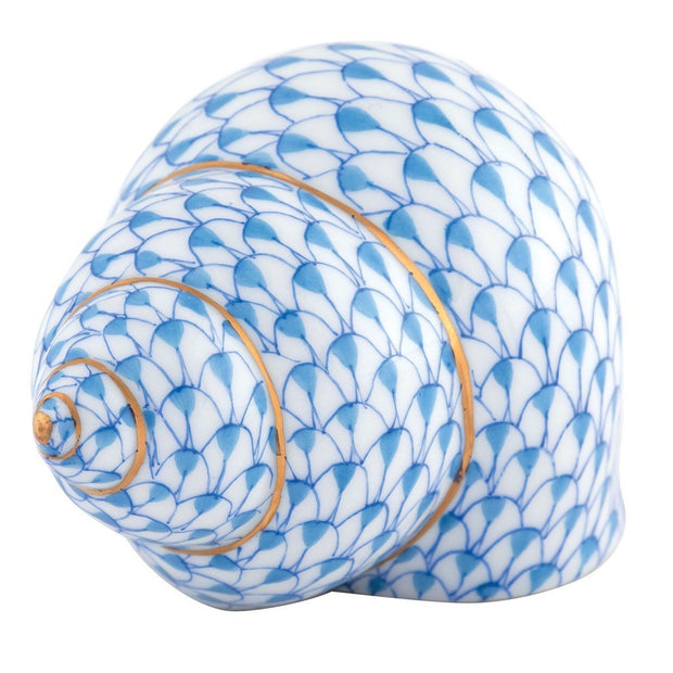 Herend Periwinkle Shell Figurines Herend Blue 