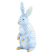 Herend Medium Standing Rabbit Figurine Figurines Herend Blue 