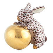 Herend Bunny With Egg Figurine Figurines Herend Chocolate 