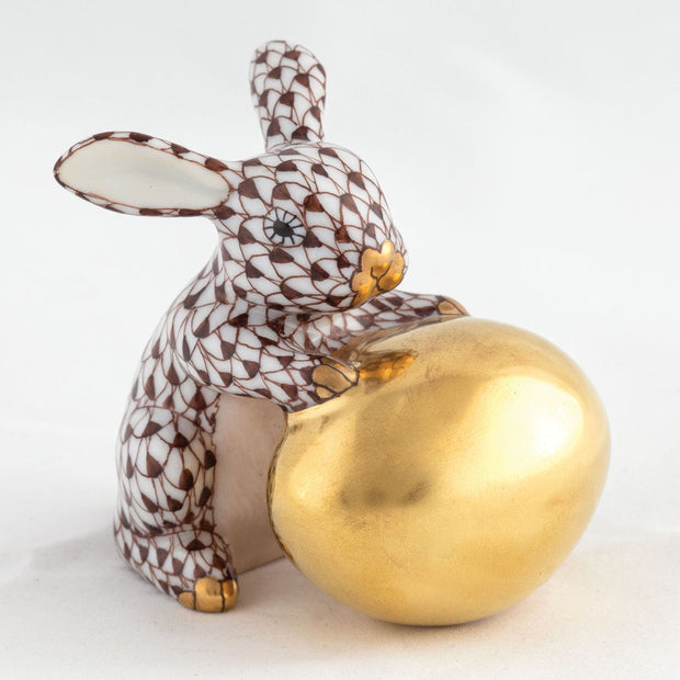 Herend Bunny With Egg Figurine Figurines Herend 