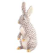 Herend Medium Standing Rabbit Figurine Figurines Herend Chocolate 
