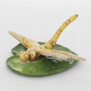 Herend Dragonfly on Lily Pad Figurine Figurines Herend Butterscotch 