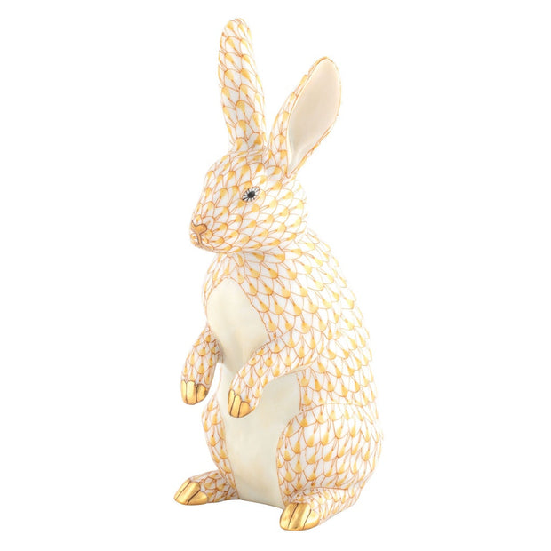 Herend Medium Standing Rabbit Figurine Figurines Herend Butterscotch 