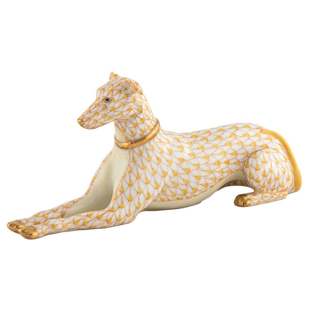 Herend Greyhound Figurine Figurines Herend Butterscotch 