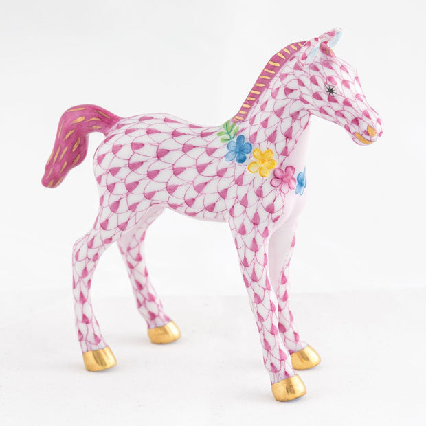 Herend Foal With Flowers Figurine Figurines Herend 